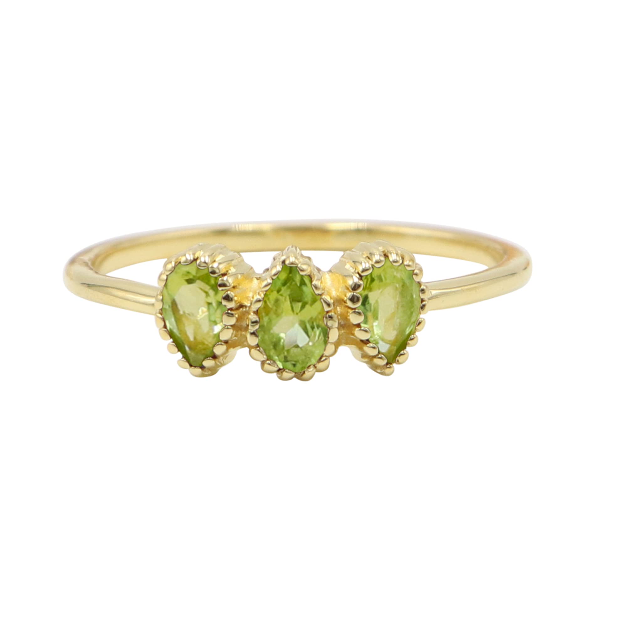 Anello peridoto, anello in argento, anello minimalista, anello peridoto, anello con pietra portafortuna di agosto, anello di promessa, anello fatto a mano in argento, anello per lei
