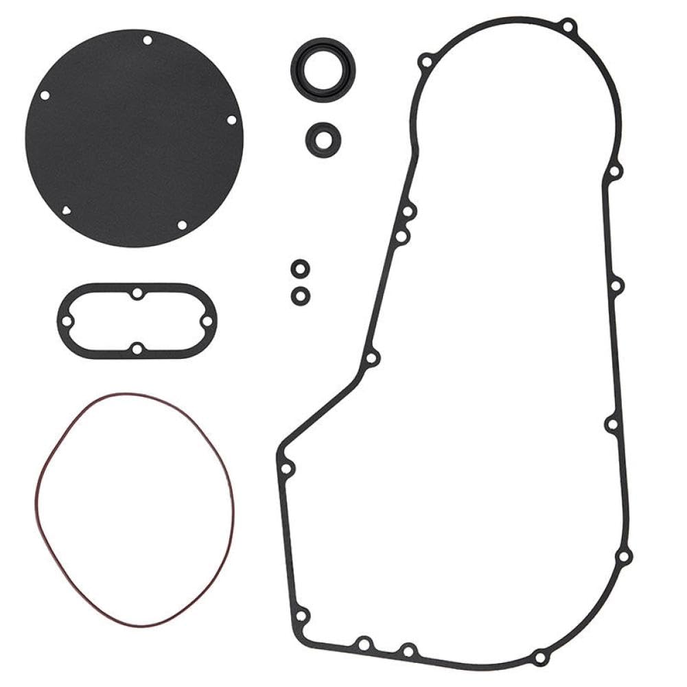 Motorcycle Clutch Primary Cover Gasket Kit Compatible with Bad FXSTSB FXDL FXLR FXDC FXDWGI Electra Fat FLSTFI