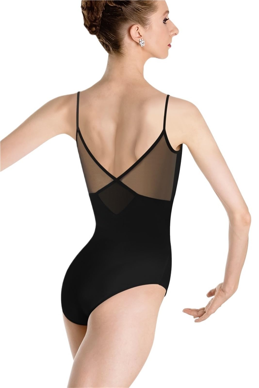 Justaucorps Gymnastique Fille Justaucorps de ballet noir à manches longues for femme, costume de danse, de gymnastique
