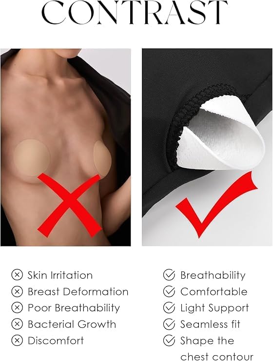 PINKMSTYLE Padded Tube Top with Bulit in Bra Strapless Bandeau Tops Double Lined Cute Going Out Tank Tops for Womens - Image 4