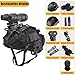 SIANKO Airsoft Military Fast Tactical Helmet Set,With NVG,Flashlight,Battery Pouch,Helmet Cover,Balaclava Headgear,For Paintball Cs CQB WarGame Cosplay (Black/L)