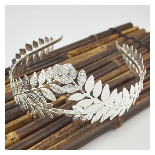 Couronne Princesse Diadème de mariée en métal avec feuille d'olivier - Accessoires de mariage(D gold) – vue 7