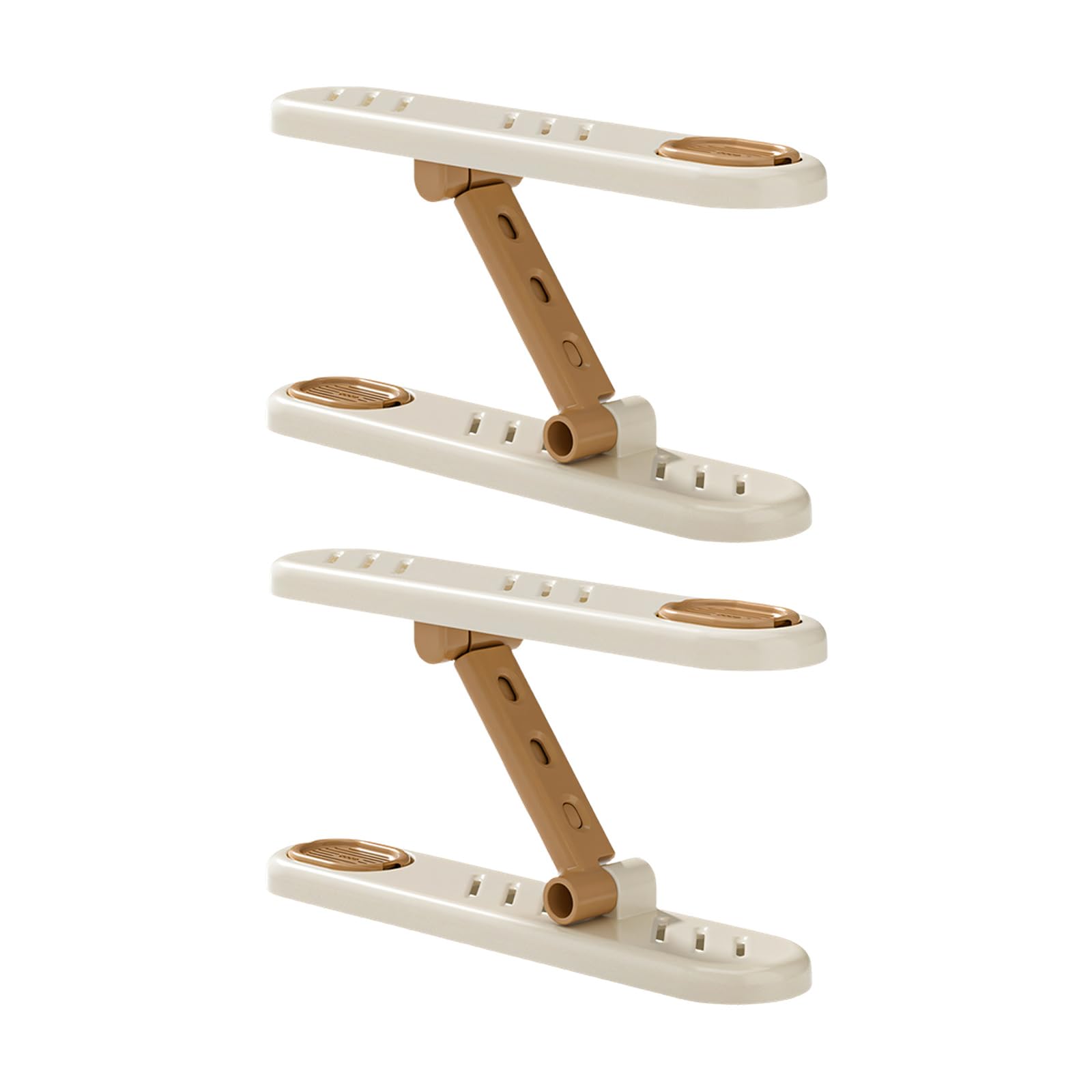 Hsioluted Compact Shoe Rack Organizers for Home Entryway Sturdy ABS Materials Space Saving Design Ideal for Small Apartments and Bedrooms Shoe Organizers