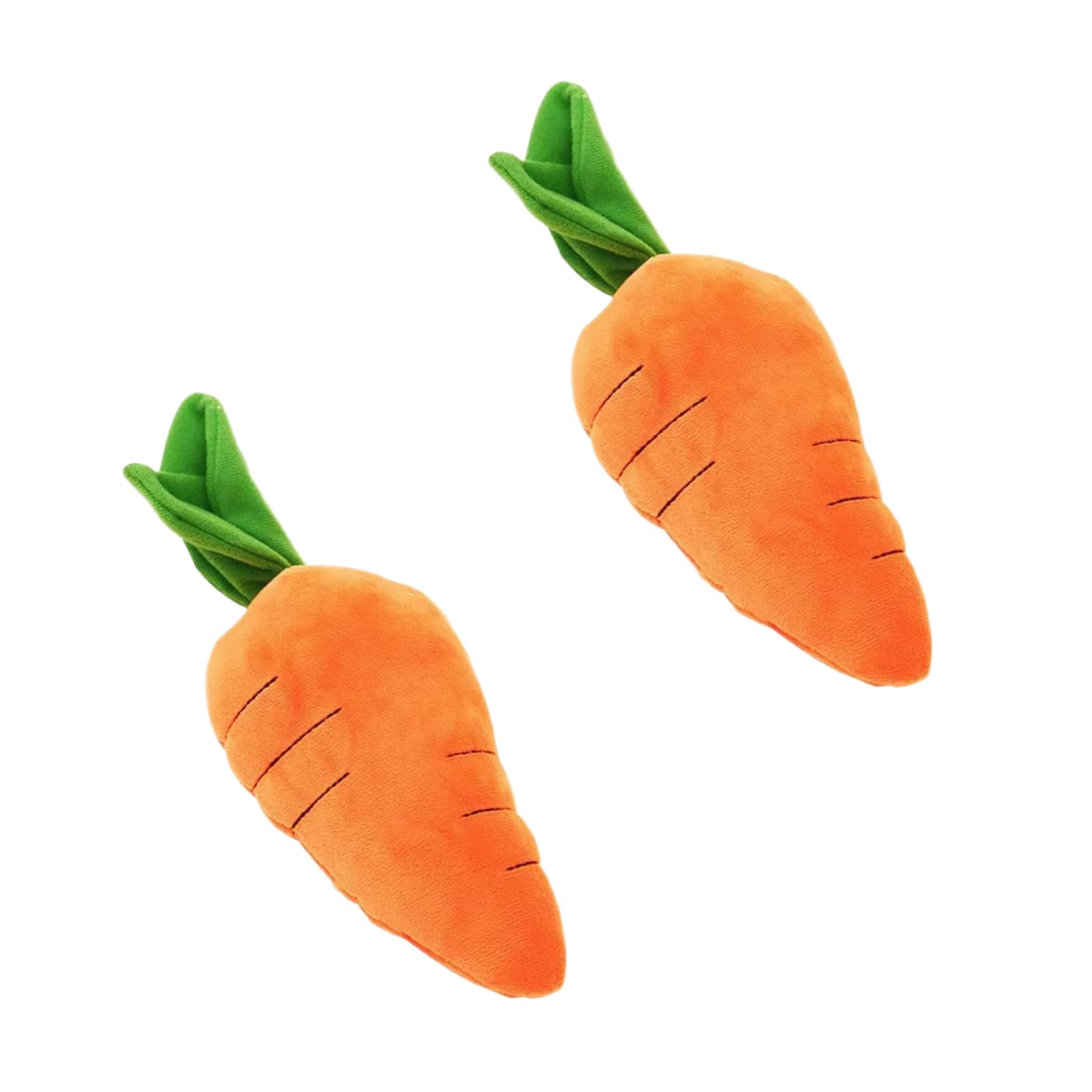Nlinlin 2Pcs Crinkle Dog Toy for Small, Medium, and Large Breeds, Cute Carrot with Soft Squeaker, Carrot Shape Pet Plush Toy with Sound, Bite-Resistant Soft Comfortable Dog Toys,Squeak Toys