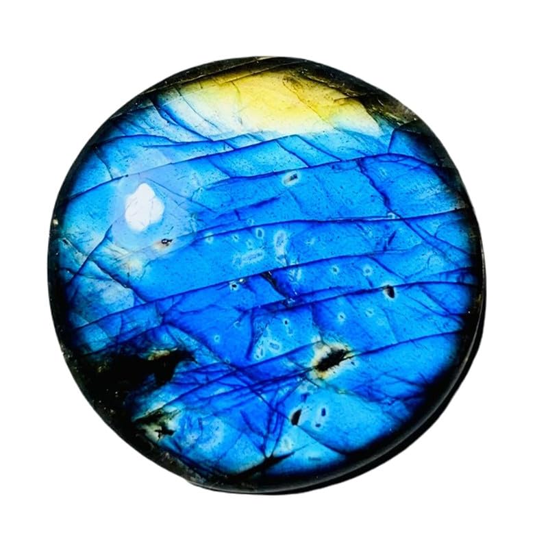 Labradorite bleue naturelle cabochon rond 29mm pour création de bague et pendentif GH_NAT_01763