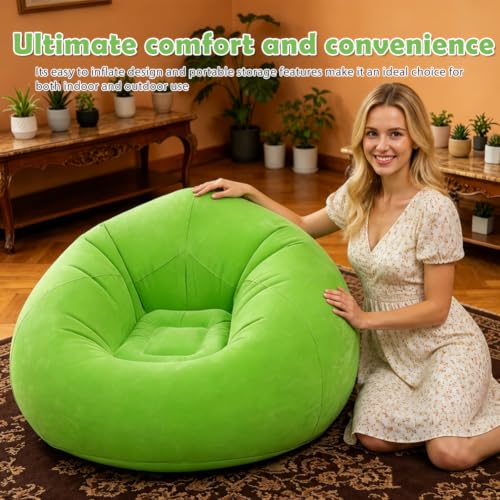 Puf hinchable sillón sofá de playa de aire impermeable para viajes y camping 7