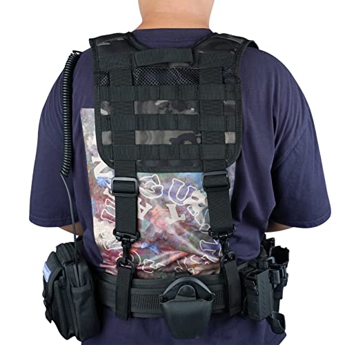 Image of MELOTOUGH Tactical Suspenders for Duty Belt,Breathable Padded Adj H-Harness w /YKK Hooks,Heavy Duty Police Law Enforcement
