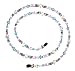 Aquamarine Austrian Crystal Confetti Beaded Eyeglass Chain