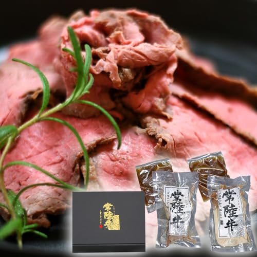 常陸牛 ローストビーフ 約300g 和風ソース付 [茨城県共通品] もも肉 モモ 冷凍 肉 牛肉 和牛 国産
