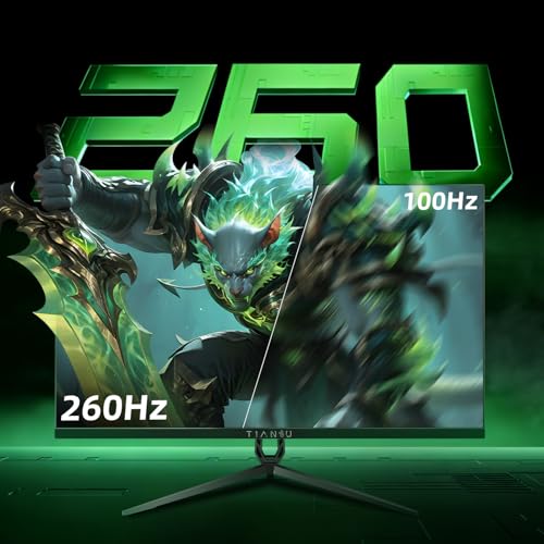 Image of 27 inch QHD 260Hz Fast IPS Gaming Monitor,0.5ms FreeSync Premium,125%sRGB,VESA | 1440p 2K 240Hz Native 260Hz OC Toggle DP 1.4 HDMI 2.0 HDR400 Stereo Speakers Low Blue Light Flicker-Free