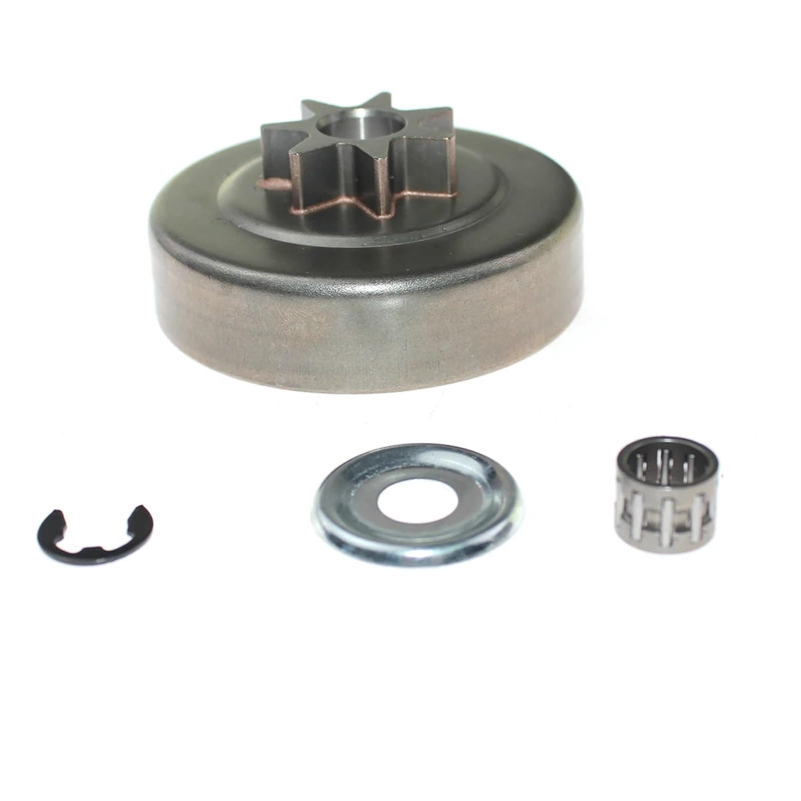 Kit de piñón de cadena y tambor de embrague de 3/8" y 7 dientes compatible con motosierras for Sti 029, 034, 036 y 039.