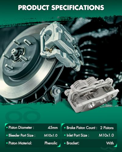 Image of SCITOO 18B4798 18B4799 Front Left & Right Brake Calipers w /Bracket for Buick for Rainier,for Chevrolet for SSR /for Trailblazer,for GMC for Envoy XL,for Isuzu for Ascender,for Saab for 9-7x