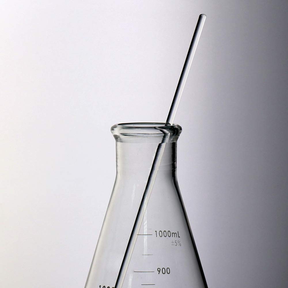 ULAB Scientific UEF1027 Erlenmeyer Lot de 2 flacons en verre borosilicate 3,3 avec graduation imprimée 1000 ml