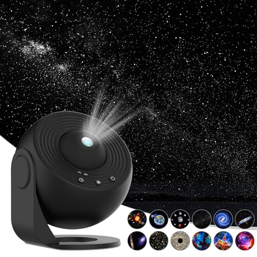 Galaxy Projector for Bedroom,Star Projector,HD Image Large Projection for Bedroom Night Light,Planetarium Projector Galaxy Night Light Projector for Kids Include 4K Replaceable 13 Galaxy Discs