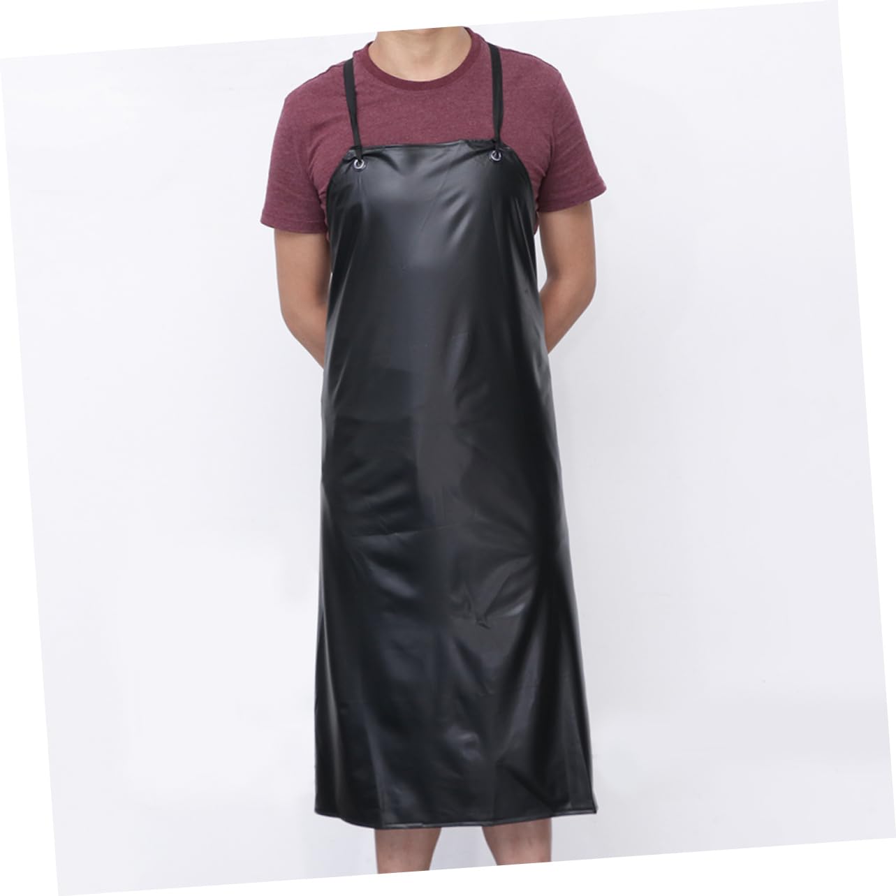 Cabilock 3 Stück Pvc Küchenschürzen Schwarz für Gastronomie