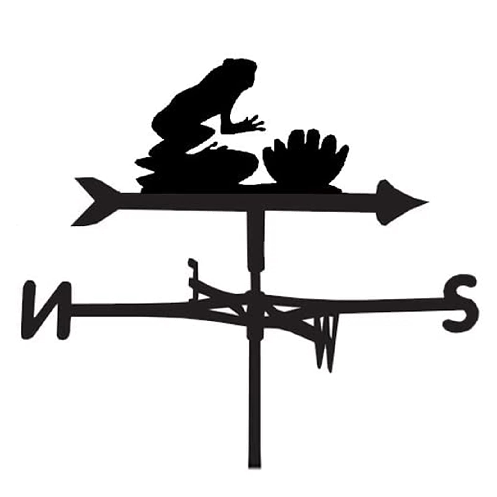 TAXXII Weather Vane for Garden,Metal Weathervane Outdoor Farm Wind Weathercock Measuring Tools Roofs Garden Yard Patio Decor(Color:Frogs)