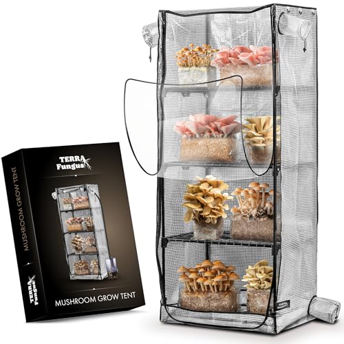 Mushroom Grow Tent, Martha Tent for Mushroom Growing kit, Small Greenhouse for Indoor, Mini Greenhouse Indoor, Mushroom Fruiting Chamber, Grow House That fit monotub, Grow Cabinet