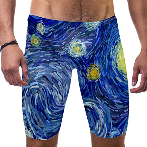 Bañador jammer para hombre de diseño exclusivo abstracto para entrenamiento de carrera 1