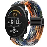 GIOPUEY Cinturini Magnetica Compatibile con Polar Vantage M, Cinturino in Morbido Nylon Intrecciato [Unisex] [Traspirante] - Colourful