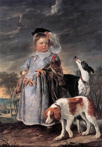 Portrait d'un jeune garçon Erasmus Quellin Ii grand format toile salon 60x90