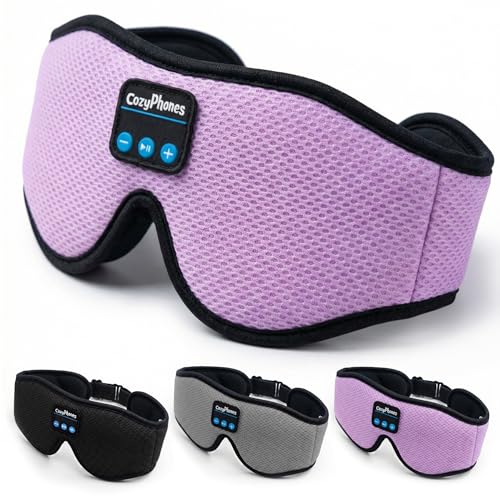 CozyPhones Bluetooth Sleep Mask Headphones for Adults...
