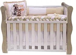 Kit De Berço Americano E Nacional Sublimado Com 10 Peças (Bosque)