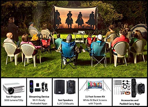 Backyard Theater Kit | Recreation Series System | 11' Front and Rear Projection