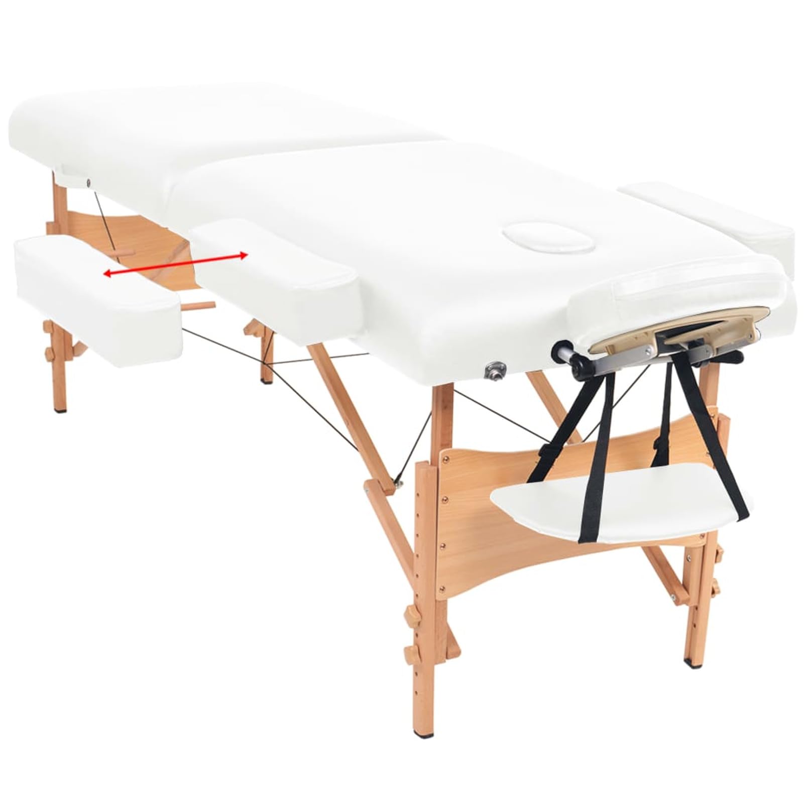 LAPOOH Lettino da Massaggio Pieghevole 2 Zone Spessore 10 cm Bianco,Salute e Bellezza,Cura della Persona,Massaggi e Relax,Poltrone da Massaggio(SPU:110150)