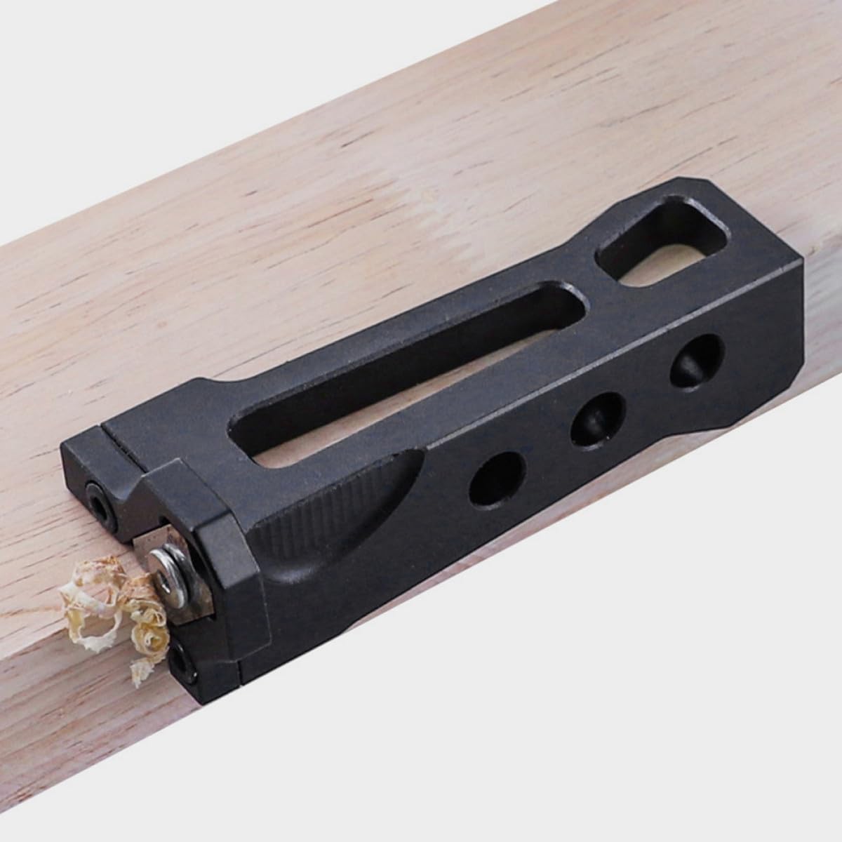 Pialla Manuale per Lavorazione del Legno in Lega di Alluminio 6061 Lame Intercambiabili a Raggio Curvo, Utensile da Banco per Rifinitura e Sbavatura Legno, Set da 4 Pezzi