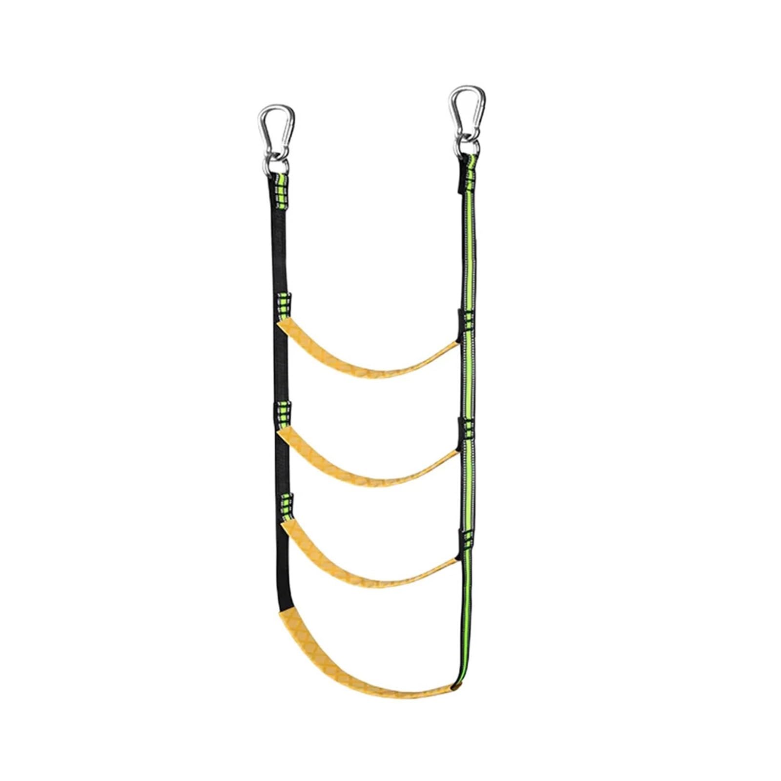Gcroet Rope Ladder, Nylon Boat Rope Ladder 3/4/5 Step 98/128/156 cm Kayak Canoe(128CM)