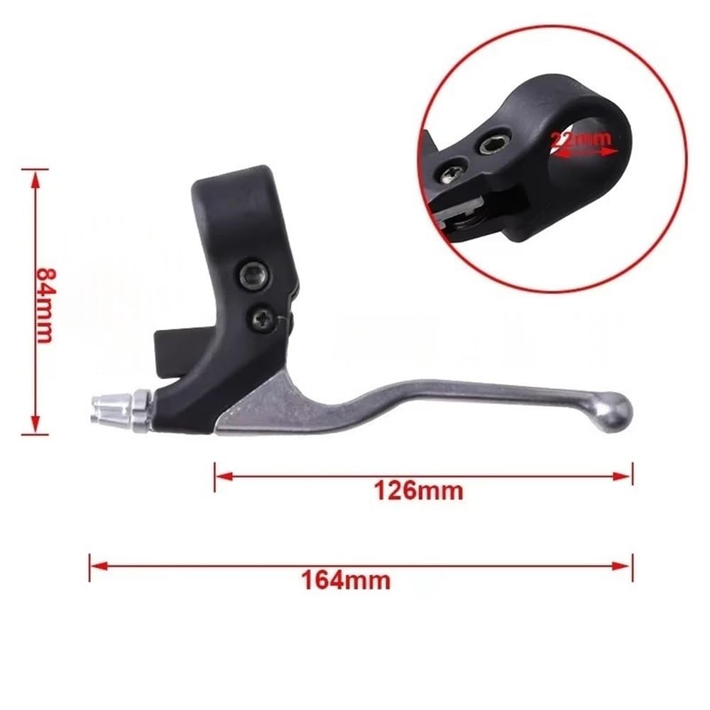 Kupplungshebel Motorrad Für 22 mm 7/8 Zoll 1 Paar ATV-Bremshebel Bremszubehör Motorrad Aluminiumlegierung Kunststoff Kupplungshandhebel
