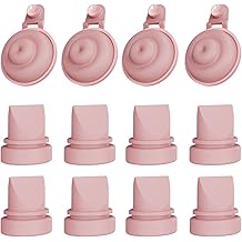 8pcs Duckbill Valves and 4pcs Silicone Diaphragms Compatible with Momcozy Mobile Flow M9, Mom Cozy M9 Replacement Accessories, Breastfeeding Parts, Replace for Momomzy Valve Diaphragms