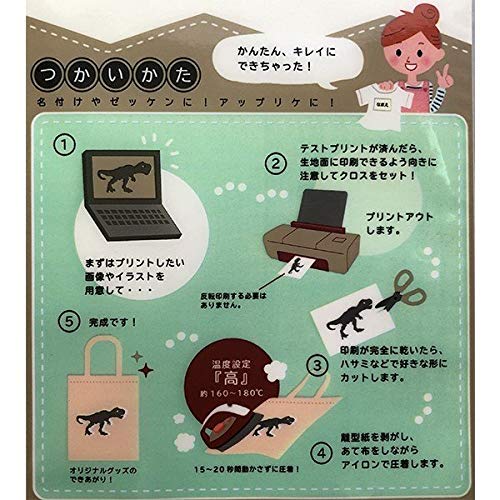 Amazon | プリントクロス アイロン接着タイプ インクジェット