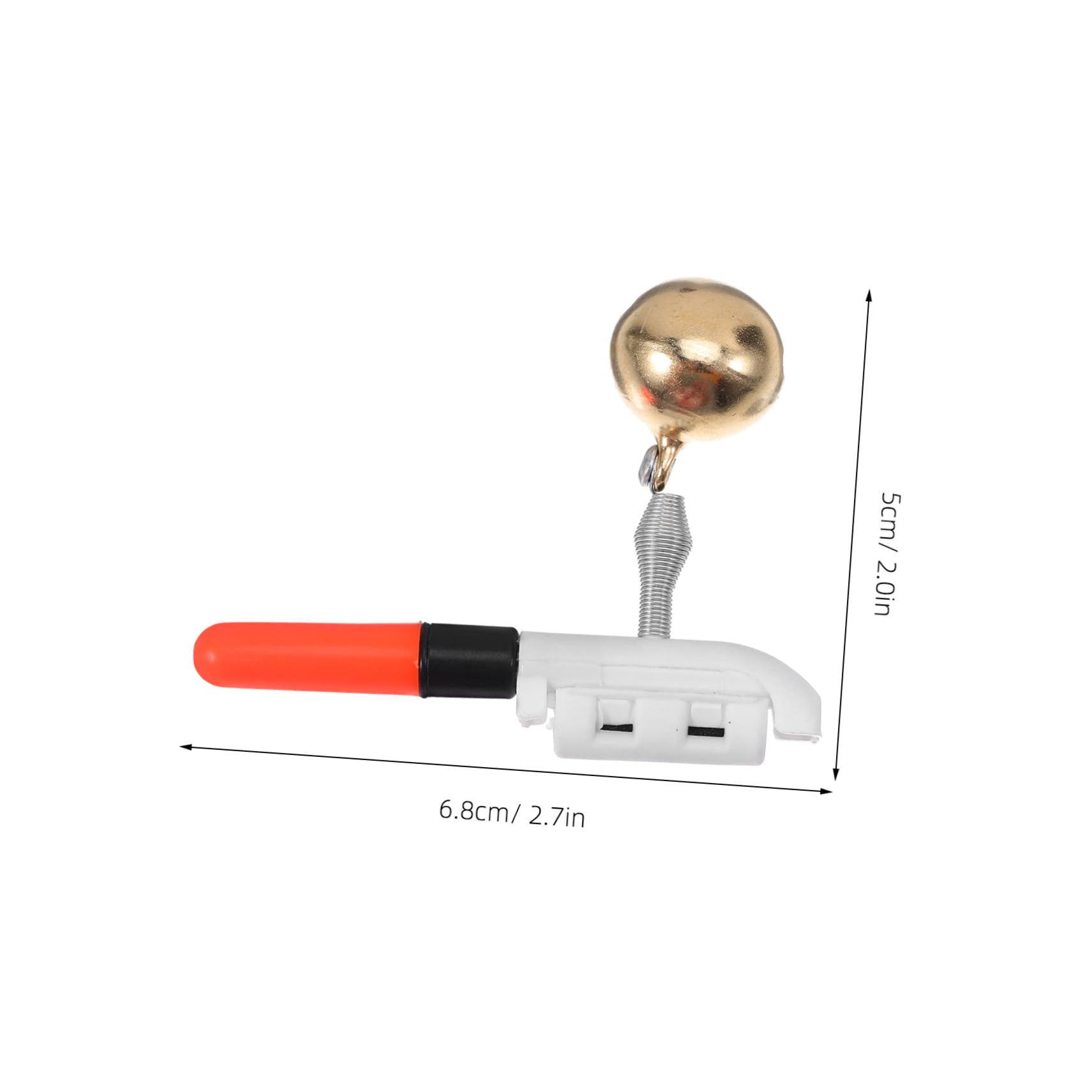 GOOHOCHY 10Pcs Fishing Rod Alarm Light LED Bite Alarm for Fishing Poles with Ringing Function for Beginners and Enthusiasts