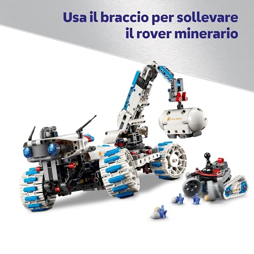 Technic Veicolo Spaziale Rover Lunare Lunar Outpost - Giocattolo Interattivo STEM con Braccio, Pannelli Solari e Modello di Robot - Regalo di Compleanno per Bambini e Bambine da 10 Anni - 42211 - Lego - Immagine 5
