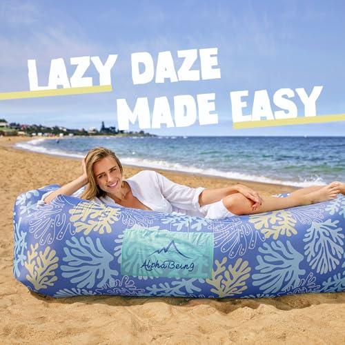 image for AlphaBeing Inflatable Lounger Beach Chair Accessories, Air Sofa Hammoc