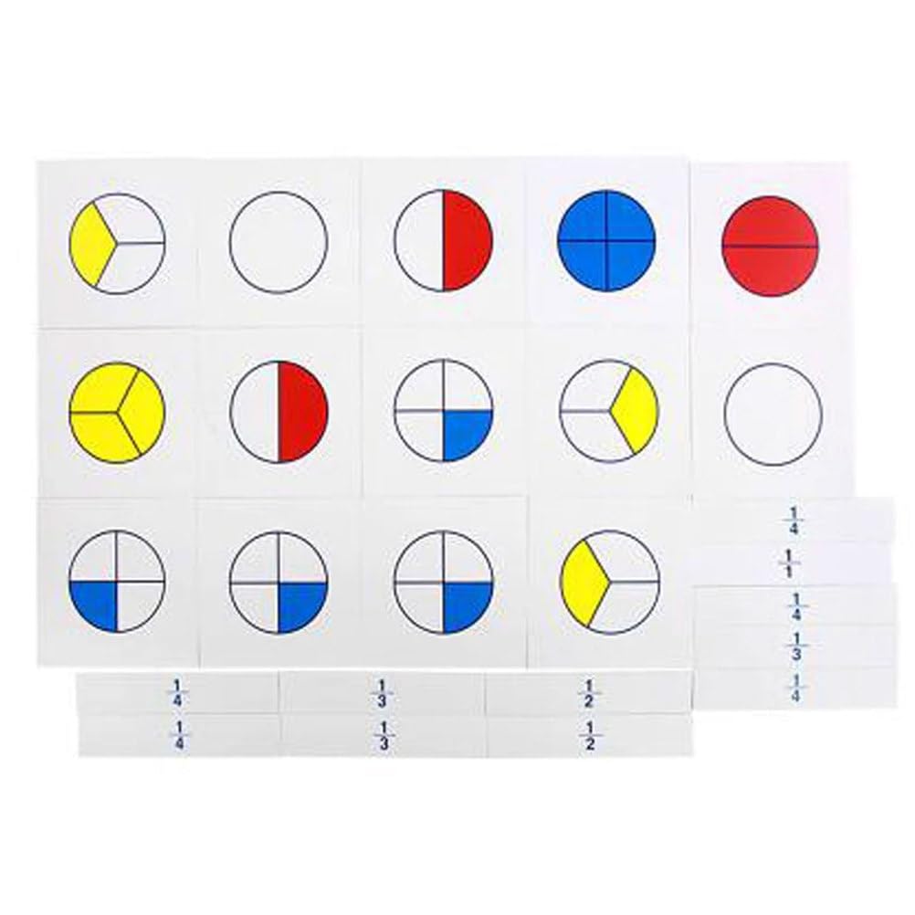 Montessori Bruch-Personen aus Holz Mathematikmaterial | Bruch-Lernblöcke mit Aufbewahrungstablett, Kinderfrüher Bruchkonzept-Lehrspielzeug
