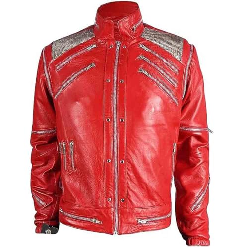 Beat-IT Jacket Micheal Red Faux Leather Jacket, Premium Quality2
