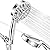 High Pressure 10-Mode Handheld Shower Head Set, Shower Head with 59” Stainless Steel Hose and Adjustable Brass Bracket, Luxury Modern Chrome Look ?LA117-A3?