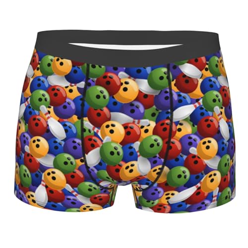Bowling Colorful Mens Underwear Boxer Briefs For Men’s -