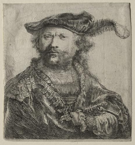 Portrait Rembrandt Van Rijn repro toile haut de gamme 60x90cm