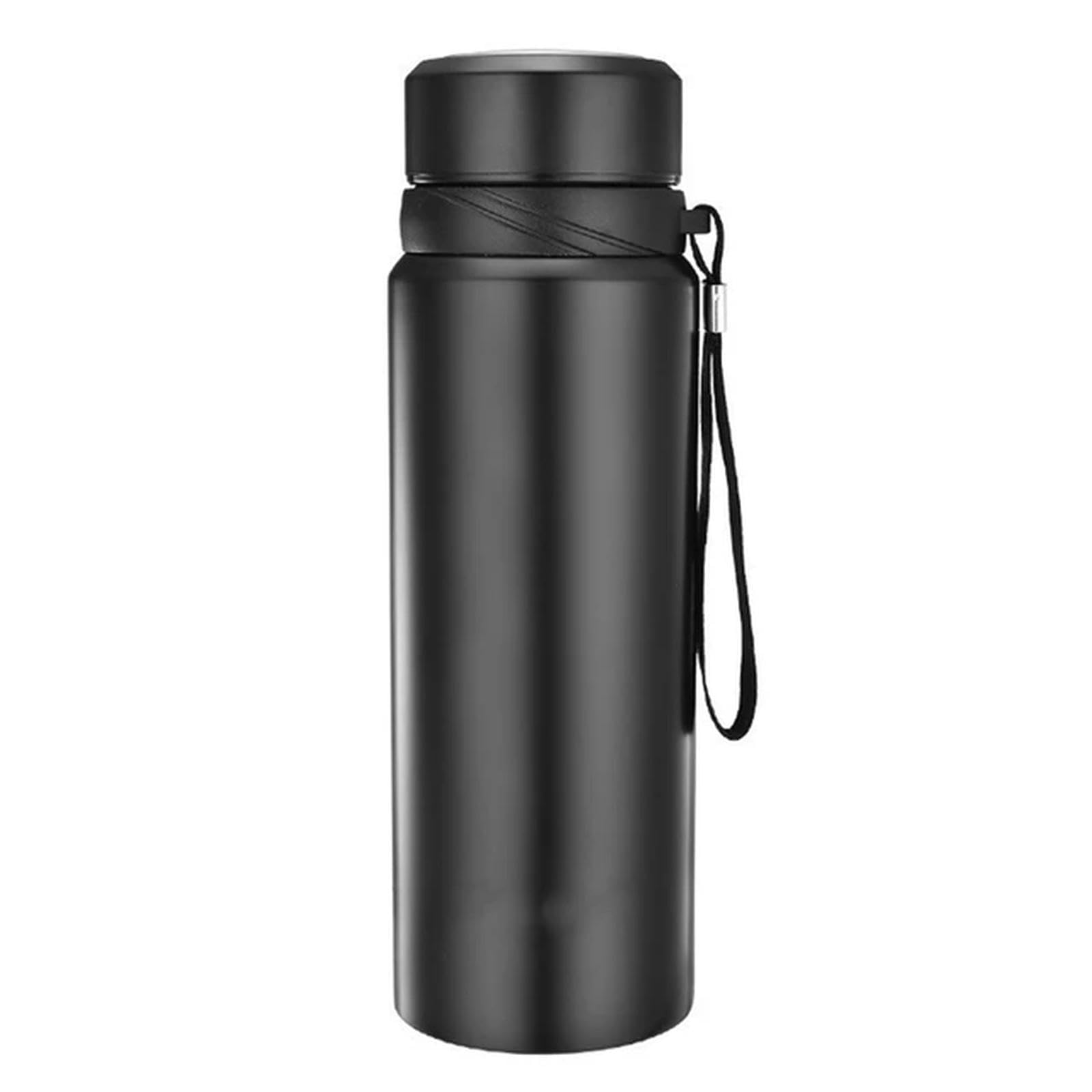 Taza Botella De Agua Térmica Botella De Agua Termo para Matraces De Vacío De Agua Botella De Acero Inoxidable-750 Ml-Dorado