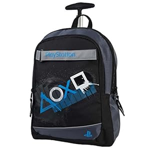 Target 17580 Playstation School Trolley Rugzak, Zwart (Noir/Gris), 41 centimeter