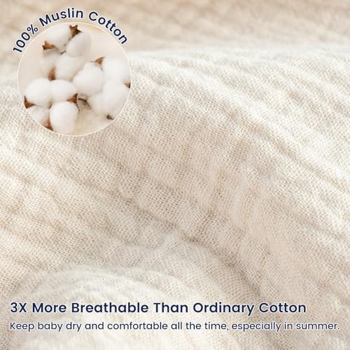 Image of PHF Soft Muslin Cotton Baby Sleep Sack 12-18 Months, 2 Pack 100% Cotton Sleeping Sack for Summer, 0.5 TOG Baby Wearable Blankets with 2-Way Zipper, Sleep Sacks for Newborn, Woodland