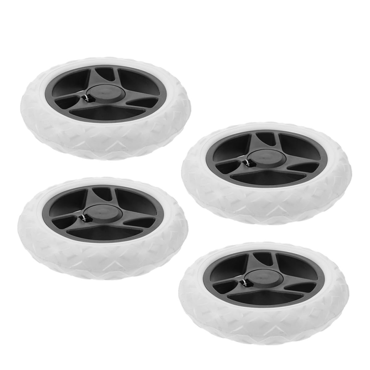 Roues de rechange pour chariot de supermarché en plastique robuste x4 - 8
