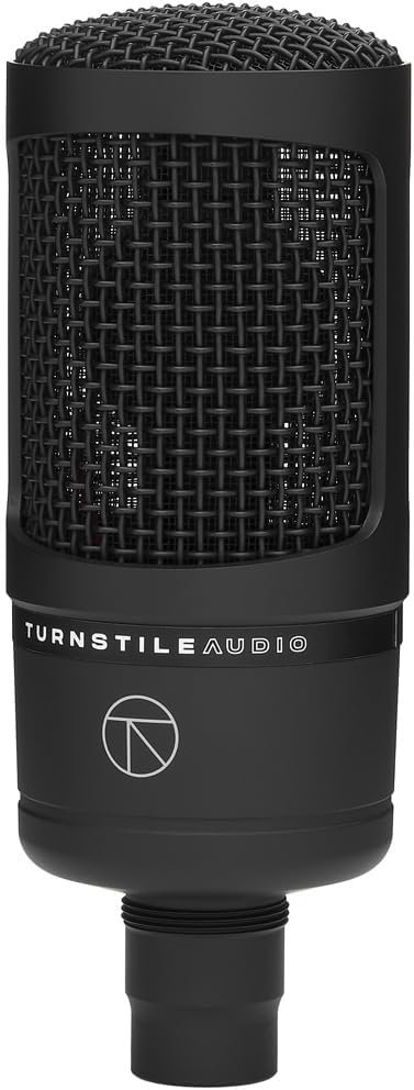 Turnstile Audio Concourse Series TAC300 Cardioid Condenser Microphone, Large Diaphragm for Vocal Recording, Podcasting, and Streaming, XLR Output