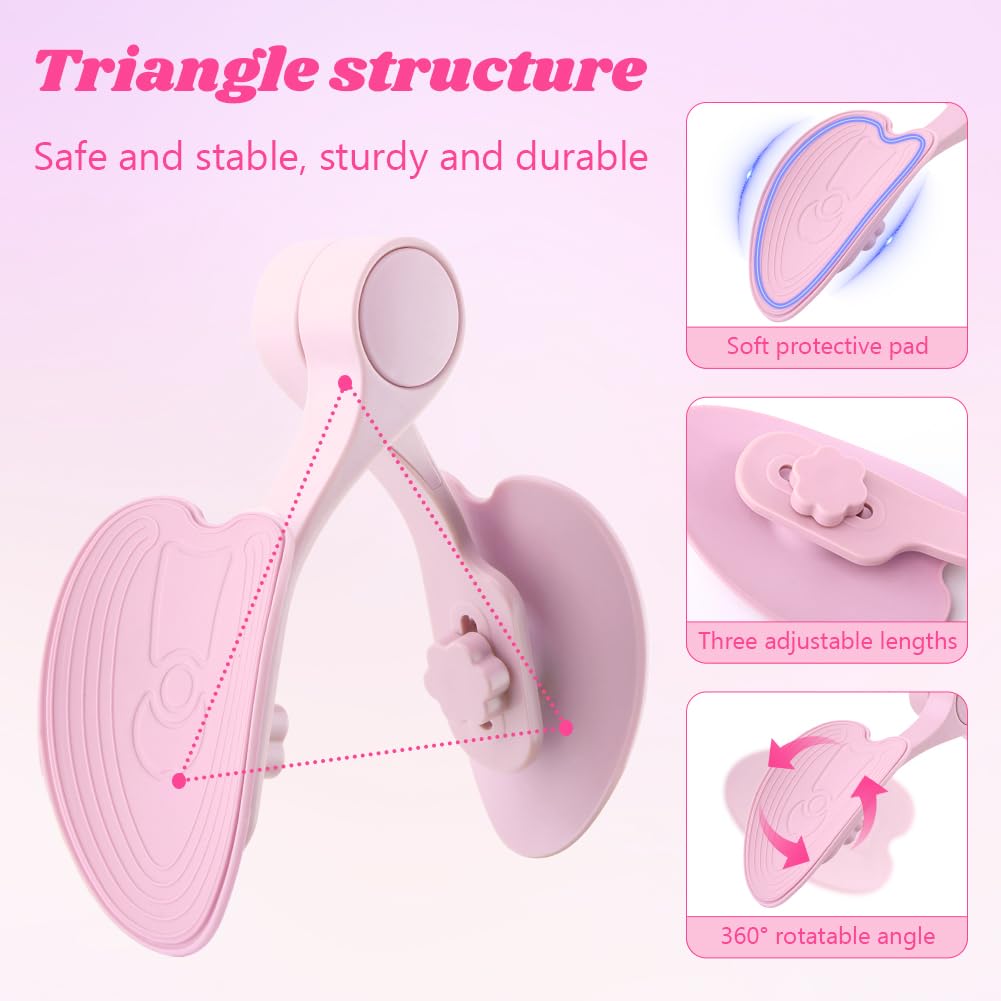 Thigh Master, Beckenbodenmuskeltrainer mit Widerstandsband, Hüft- & Beckentrainer Kegel Exerciser, Inner Thigh Exercise Workout Equipment für Muskelstärkung & Toning
