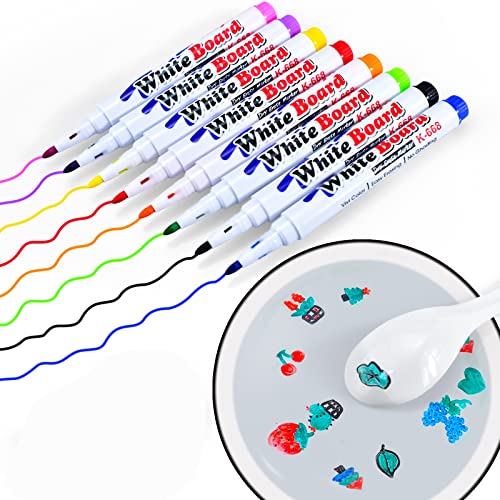 Magical Water Painting Pen Painting Floating Marker Pens Doodle Water Floating Pens Watercolor Pen That Can Float in The Drawing Water Kit Set Toys Gifts for 3 4 5 6 7 8 Year Old Boys Girls