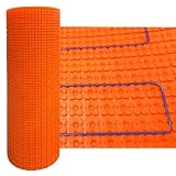 MAXKOSKO Heated Floor Uncoupling Membrane for Floor Heating Cable Installation, Flexible Membrane Roll 54 Sq. Ft.