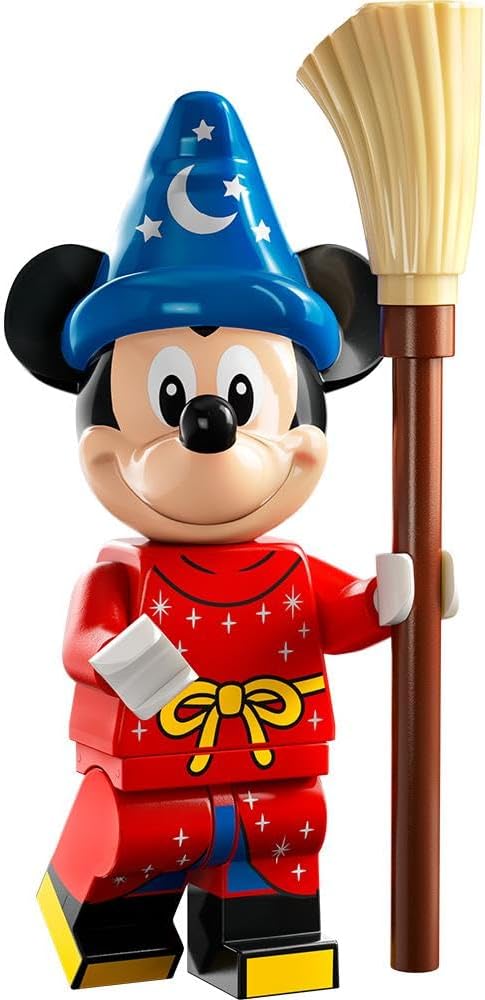 Blue Ocean LEGO Minifigures Disney 100 - Choose 1 of 18 Different Figures 71038 (Sorcerer Mickey with Bucket and Mop), small